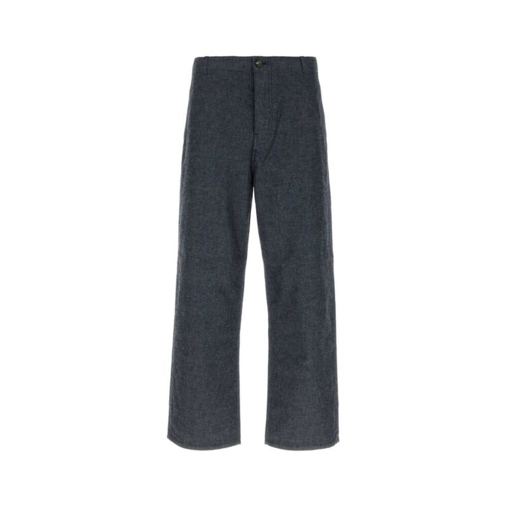 Prada Men Blue Chambray Pant